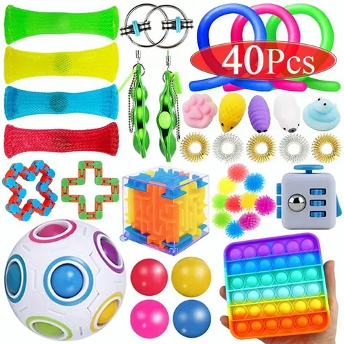 comprar . 32 Piezas Pop Iit Fidget Toy-push Fidget Set De Juguete