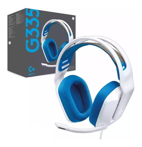 Auriculares G335 Con Micrófono Y Cable Gaming Logitech G Color Blanco