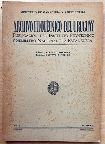 Archivo Instituto Fitotécnico La Estanzuela Alberto Boerger