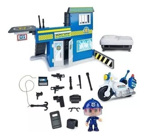 Pinypon Action Playset Comisaría + Figura + Accesorios