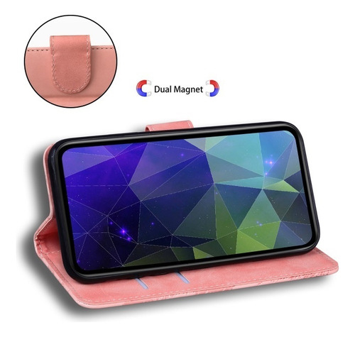 Funda De Piel Con Tapa De Color Liso Y Tacto Agradable For