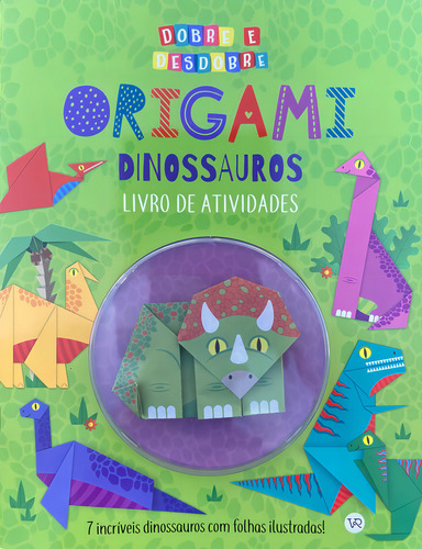 Origami Dinossauros Livro De Atividades, De Lake Press. Dobre E Desdobre, Vol. 1. Editorial Vergara & Riba, Capa Mole, Edição 2024-01-01 00:00:00 Em Português