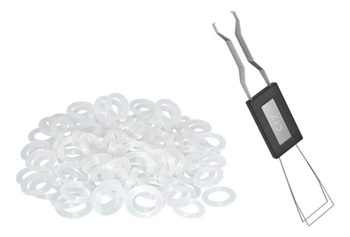 120 Oring Transparentes Teclado Cherry Mx + Keycaps Puller