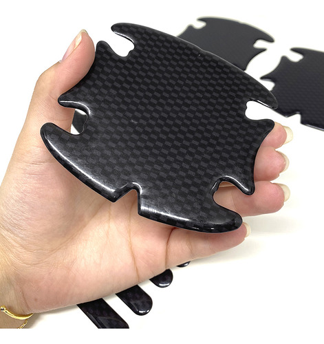 Adesivos Maçaneta P/ Volvo Carbono Preto Resinado Genérico