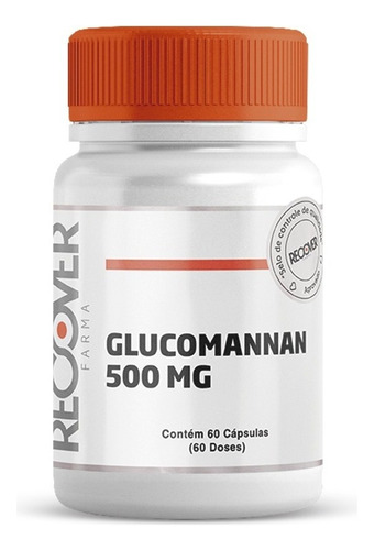 Glucomannan - 60 Cápsulas - Auxiliar Para Redução Corporal Sabor Natural