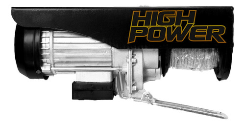 Polipasto Eléctrico High Power Carga 400 Kg 20 M 950 W 110v Cantidad de cuerdas 1 Color Plateado