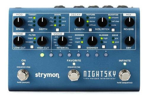 Pedal Strymon Nightsky Reverberator Novo Lacrado Nf