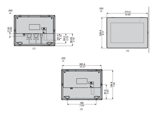 Ihm Schneider 10 Polegadas Easy Gxu5512 Touch Screen, Nova.