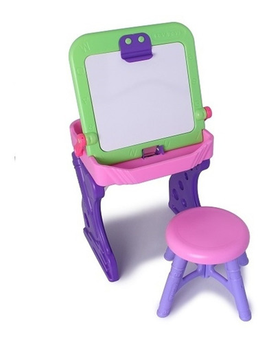 Mesa Escritorio Pupitre Tablero Acrílico 2 En 1 + Silla Boy