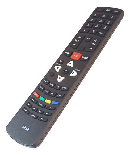 Control Remoto P/ Led Smart 3d Tcl / Hitachi / Jvc / Noblex