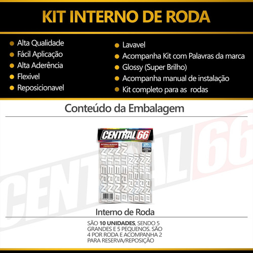 Adesivo Interno De Roda Escrita Garinni Gr150t3 Roda