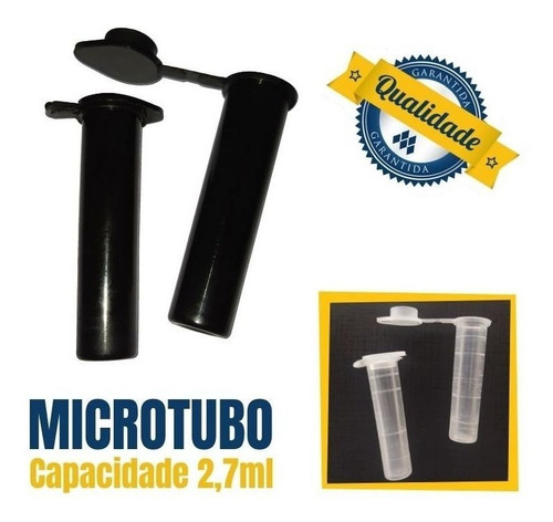 Microtubo Capsula 2,7ml Int. 1.000 Peças Pretão