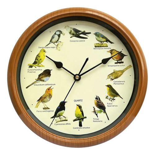 Reloj De Pared Con Canto De Pájaros, Reloj Despertador