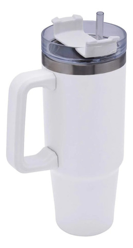 Vaso Térmico Doble Pared 1200ml Con Pajita Acero Inoxidable