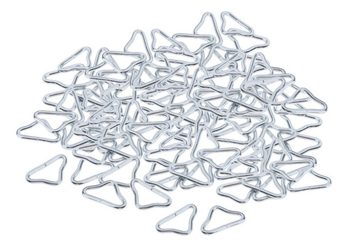 100 Uds.anillos Triangulares Con Hebilla Y Bucle En V Para