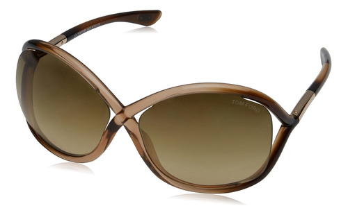 Tom Ford Whitney Tf9 74f Anteojos De Sol Degradados Marrón M