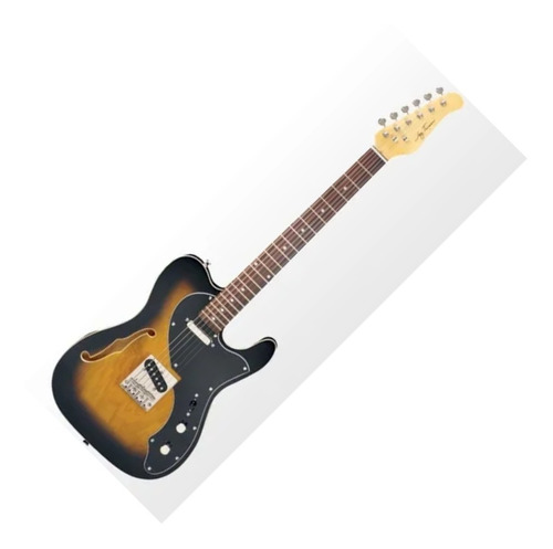 Imagem 1 de 8 de Guitarra Jay Turser Telecaster Jtdlx Thin Line Estilo Fender
