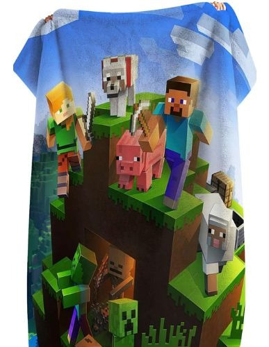 Frazada Minecraft Suave Minecraft Novedad Minecraft Minecraft
