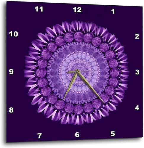 Lavanda Llc Y Real Mandala Floral Purpura Sobre Fondo D...