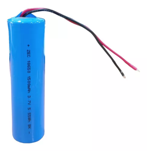 Bateria 18650 1500mah 3.7v Zec Con Cable Pila Recargable Cn