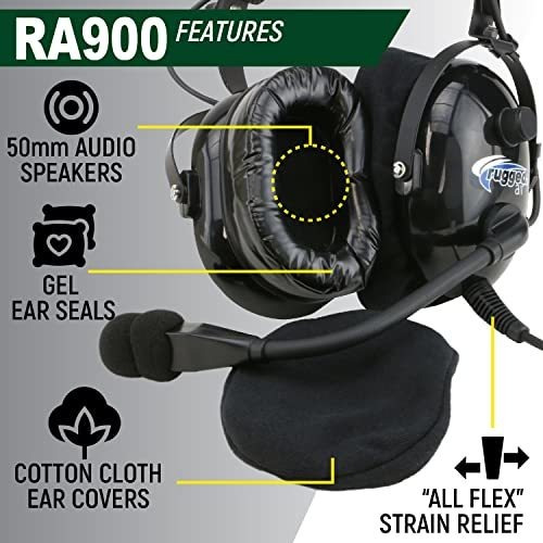 Auriculares Robustos Para Volar Con Instructor De Aviación G