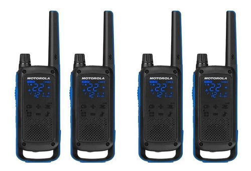 Imagen 1 de 6 de 4x Walkie Talkie Handy Motorola T800 Duo 56km Ip54 Bluetooth