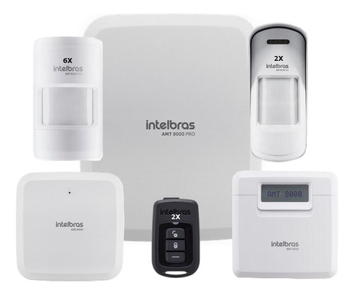 Alarme Intelbras Amt 8000 Pro Wi-fi Sensor Presença Int. Ext