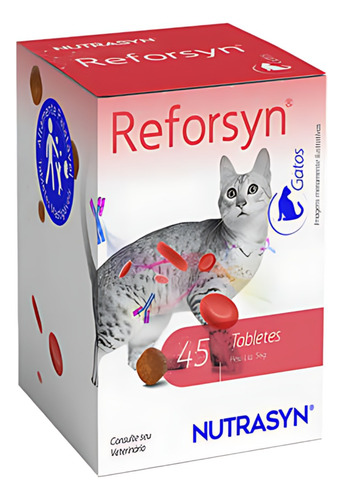 Suplemento Vitamínico Nutrasyn Reforsyn P Gatos 45 Tabletes