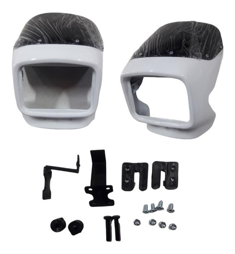 Carenaje Ax100/115 Con Visor Tipo Original Pintado + Bases