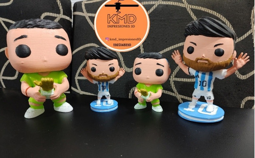 Stl Funko Dibu Martínez, Messi Y Di Maria 