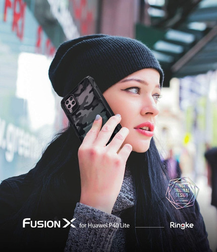 Imagen 6 de 9 de Funda Ringke Fusion X Huawei P40 Lite
