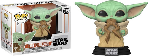 Pop! Funko Baby Yoda C/ Sapo Star Wars Mandalorian The Child