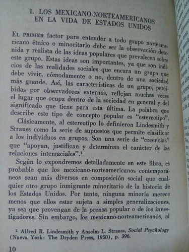 Los Mexicanos De Los Estados Unidos Y El Movimiento Chicano.