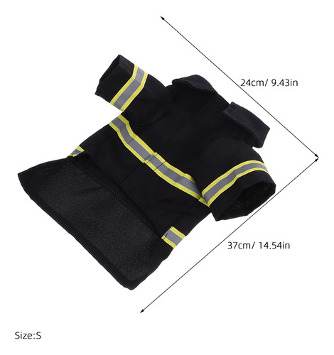1 Juego De Ropa Para Perros Con Forma De Uniforme De Bombero