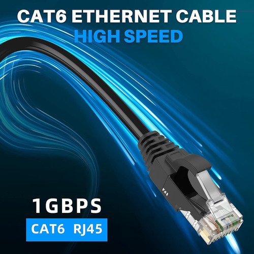 Cable Ethernet Adoreen Cat 6, Paquete De 8 Pies Y 3, Varios