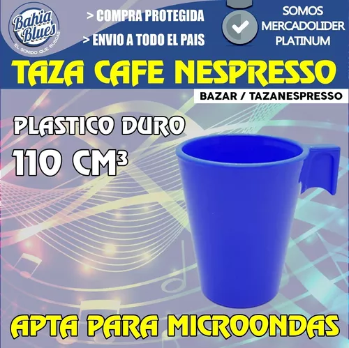 Taza Nespresso Plastico Jarrito Cafe Colores Bebidas