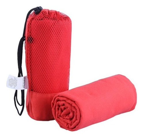 Toalla De Microfibra Secado Rápido Color Rojo