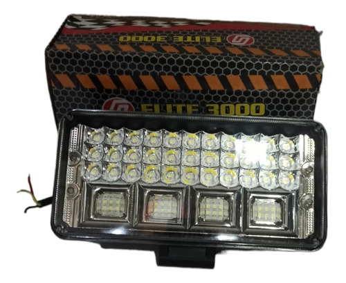 Faro Exterior 57 Led Universal Rectãngular 40w Luz Expansiv