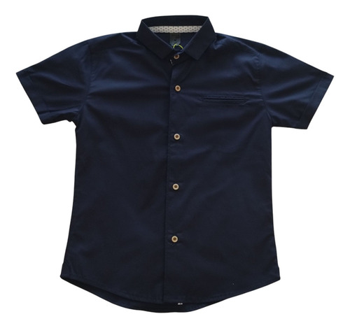 Camisa Azul Marino Para Niños - Estilo Y Comodidad