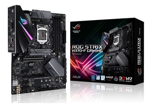 Mother Asus Rog H370-f Gaming Rgb 1151 Ddr4 Intel Coffee Color Negro