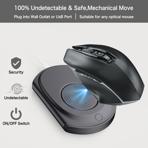 Jiggler Para Mouse, Mantiene Pc Activo, Negro