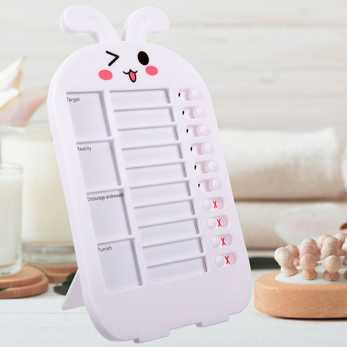 T Tarjeta Con Reloj De Autodisciplina Para Niños, Nota De