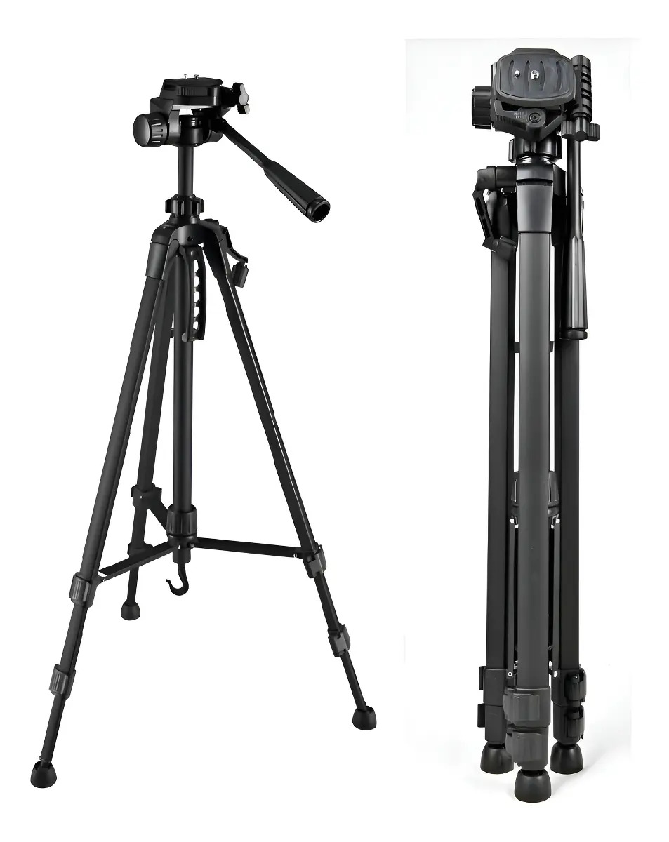 Trípode Profesional Weifeng WT-3540 Aluminio 158cm Compatibilidad Cámaras Celulares Práctico Versátil Fácil Transporte Ideal para Creadores de Contenido