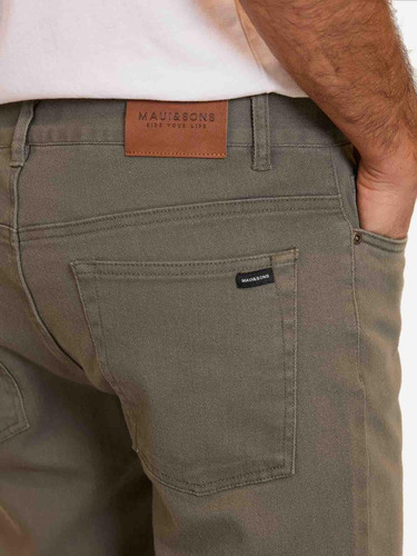 Pantalon Clasico Molokai Verde Hombre Maui And Sons