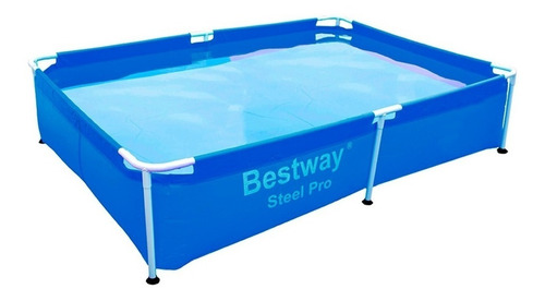 Imagen 1 de 1 de Pileta estructural rectangular Bestway 10471 con capacidad de 1500 litros de 1.59m de largo x 2.28m de ancho azul