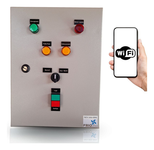 Quadro Comando Partida Estrela Triangulo Bomba 220 15cv Wifi