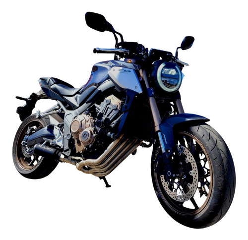 Escapamento Esportivo Full Mexx Cb650r Com Ponteira Bomber