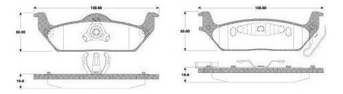 Balata Freno De Disco Raybestos Ford Lobo 2014 P/ Ford F-150