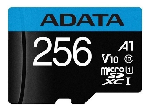 Imagen 1 de 5 de Tarjeta de memoria Adata AUSDX256GUICL10A1-RA1  Premier con adaptador SD 256GB
