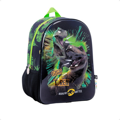 Mochila Escolar Infantil T-rex Jurassic World Dino 32x25 Cm